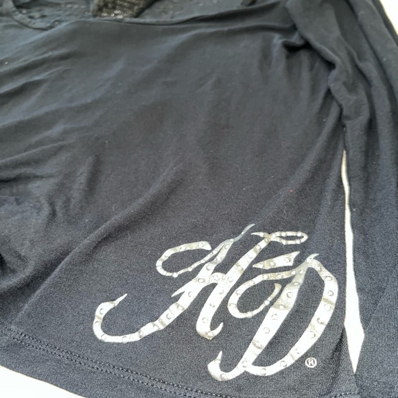 Harley Davidson long sleeve t-back top - Picture 10 of 14